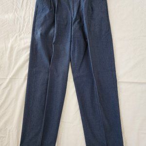 Ungaro Men's Blue Cotton Dress Pants 34" Waist